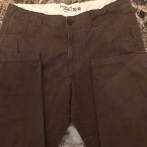 Old navy broken in khakis 36x30